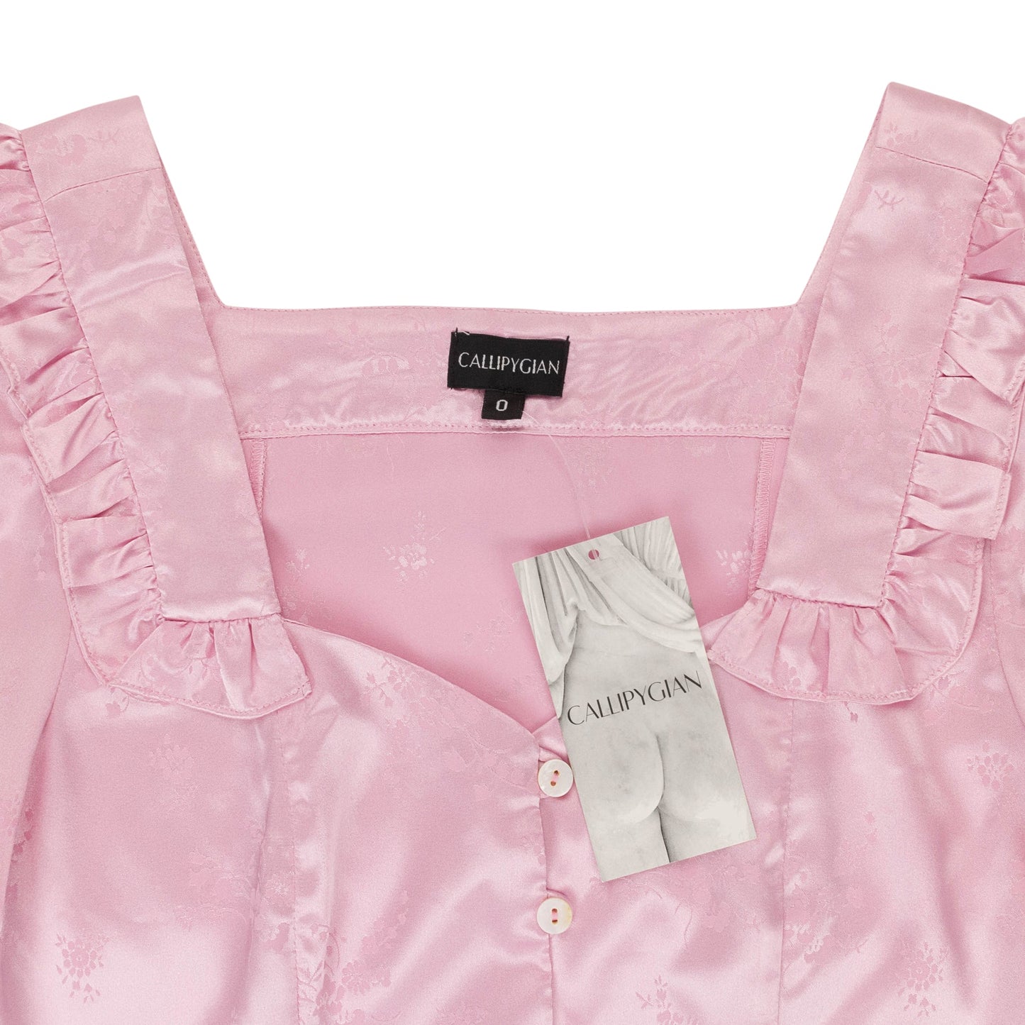 JACQUARD PINK BUTTON-UP