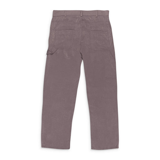SATIN LAVENDER WOMEN'S STRAIGHT PANTS