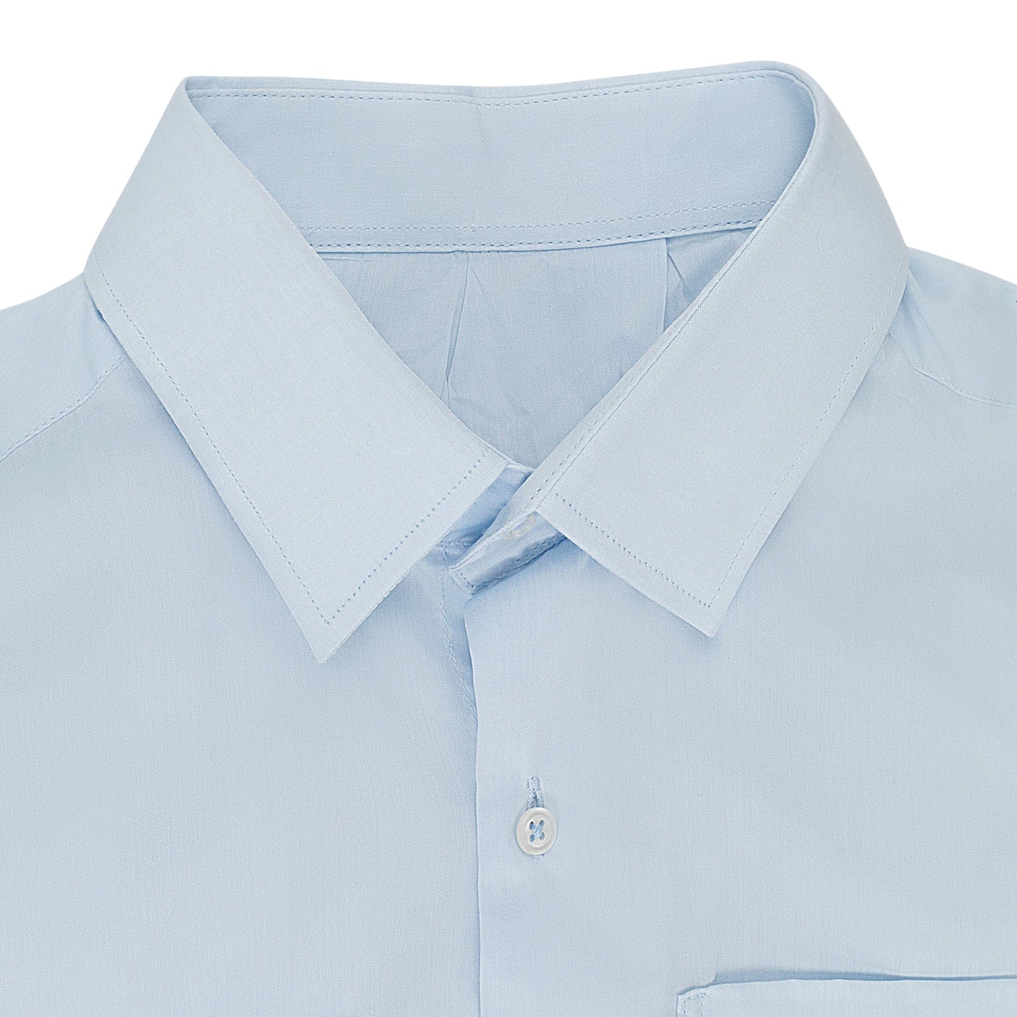 COTTON LIGHT BLUE BUTTON-DOWN SHIRT