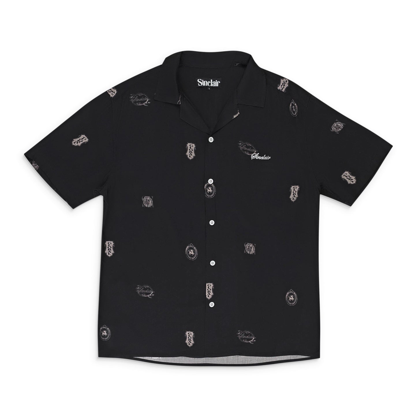 LEGAL TENDER VACATION BLACK BUTTON-DOWN SHIRT