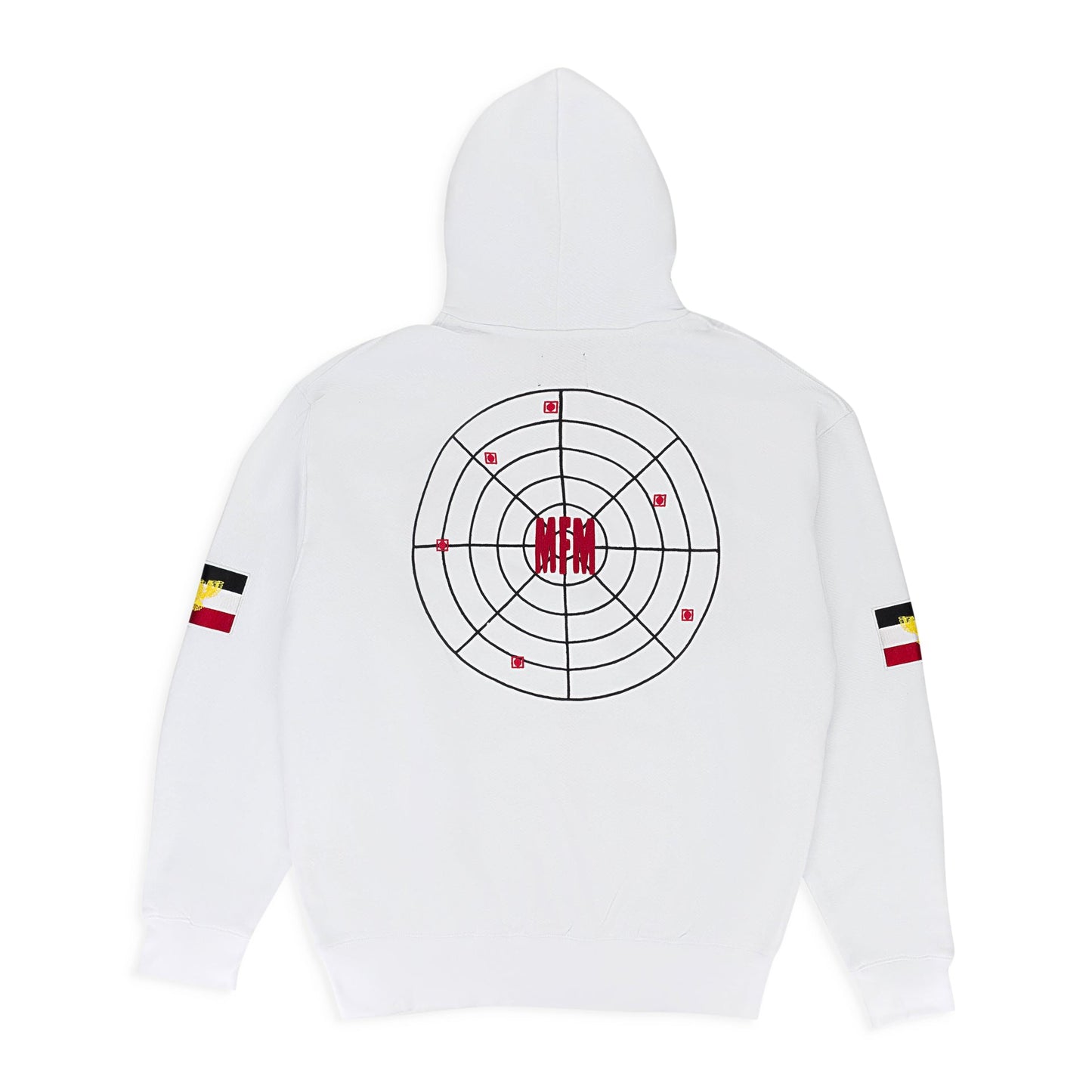 MURD333R.FM WHITE PEACEMAKER 2 HOODIE