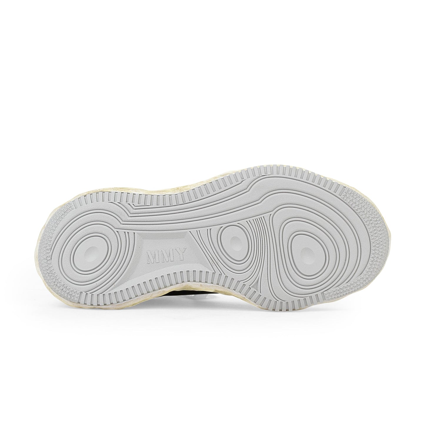 WAYNE LOW CRACKING BLACK LOW-TOP SNEAKER