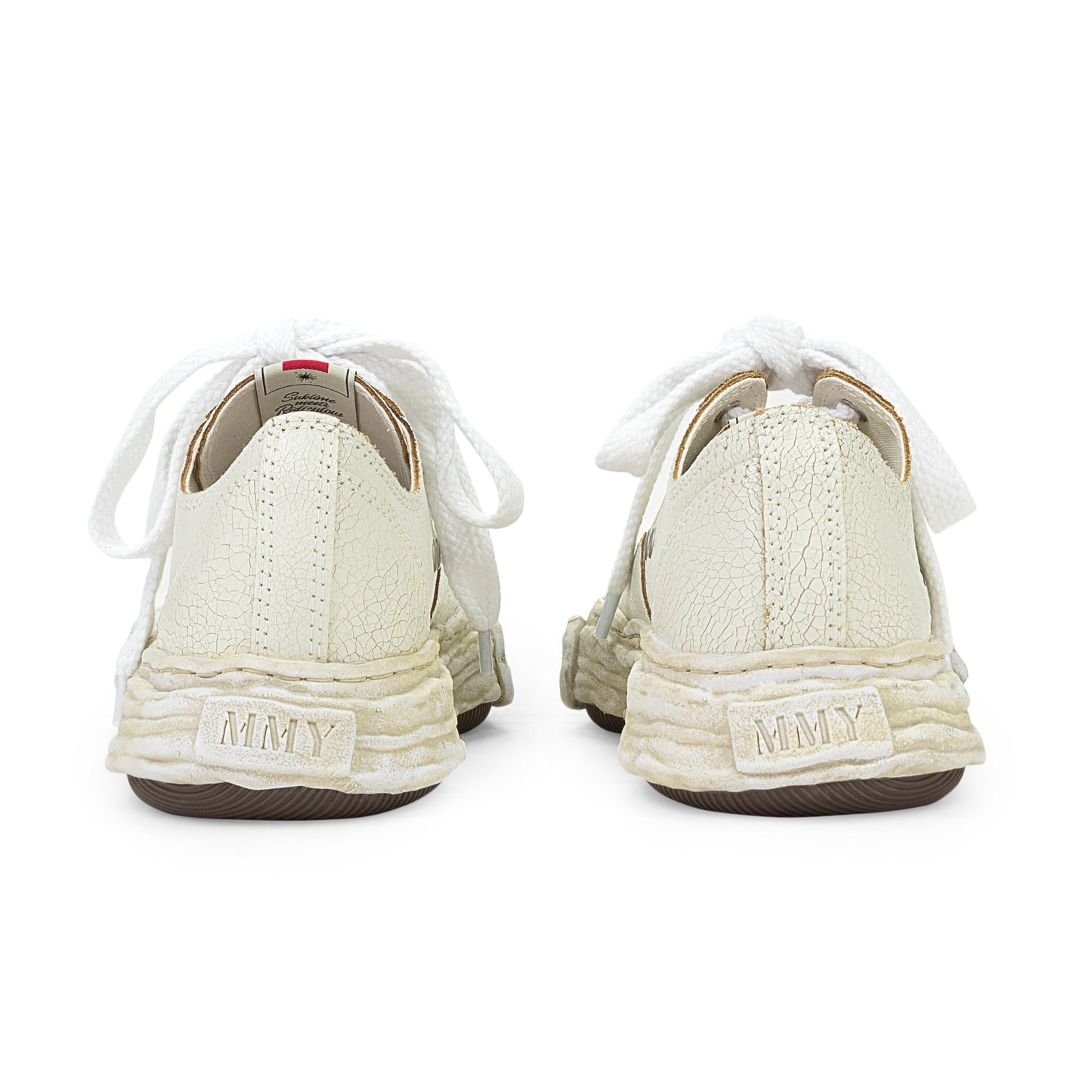 NIB MMY PETERSON LOW CRACKING WHITE LOW-TOP SNEAKER