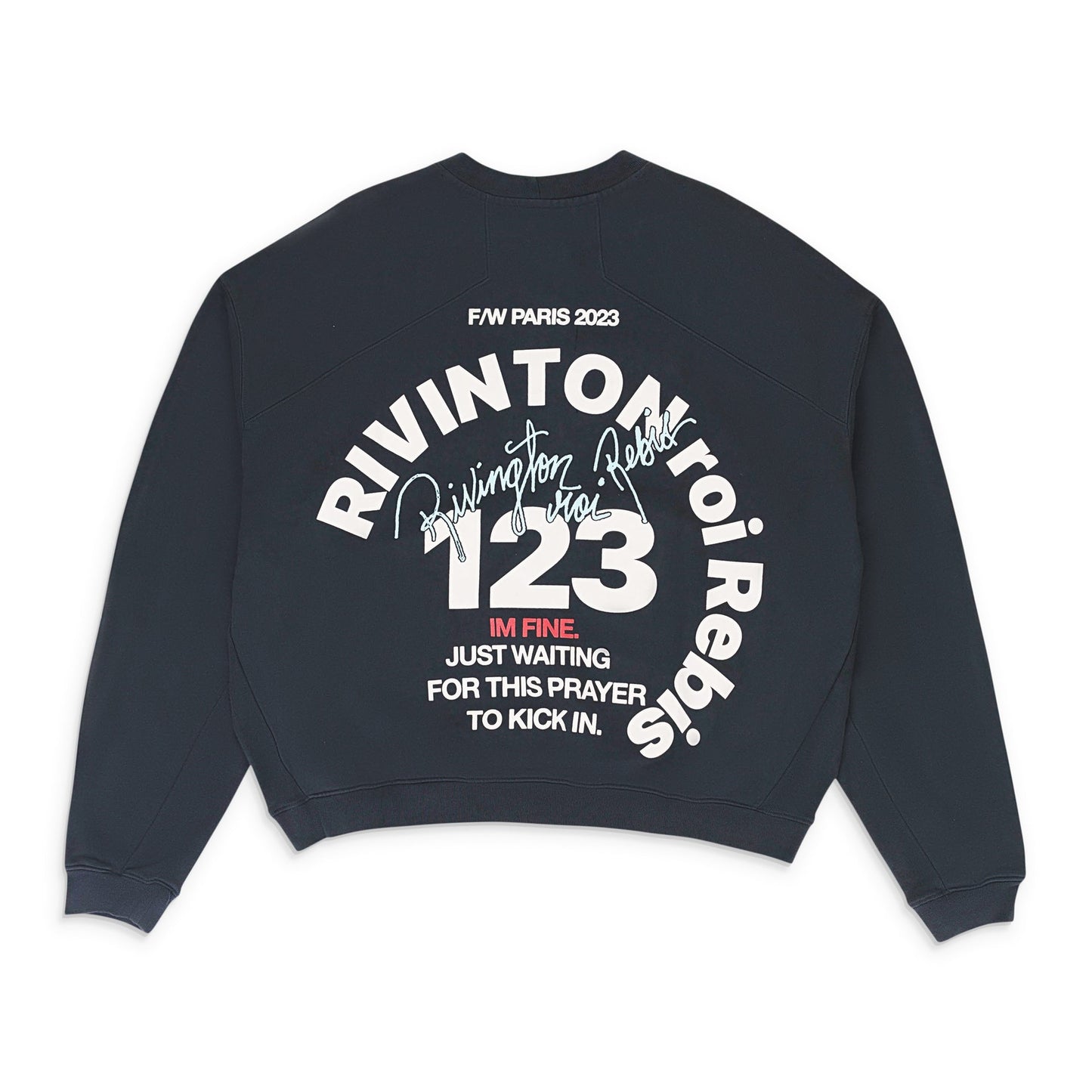 CVA PARIS CREWNECK BLACK SWEATSHIRTS