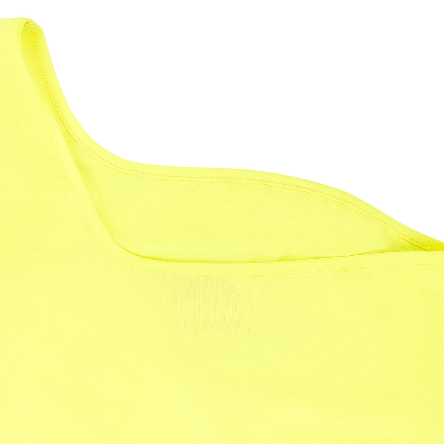 SINGLE SLEEVE YELLOW CROP TOP