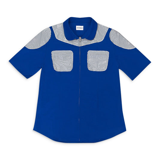 BLOB ZIP BLUE GRAY T-SHIRT