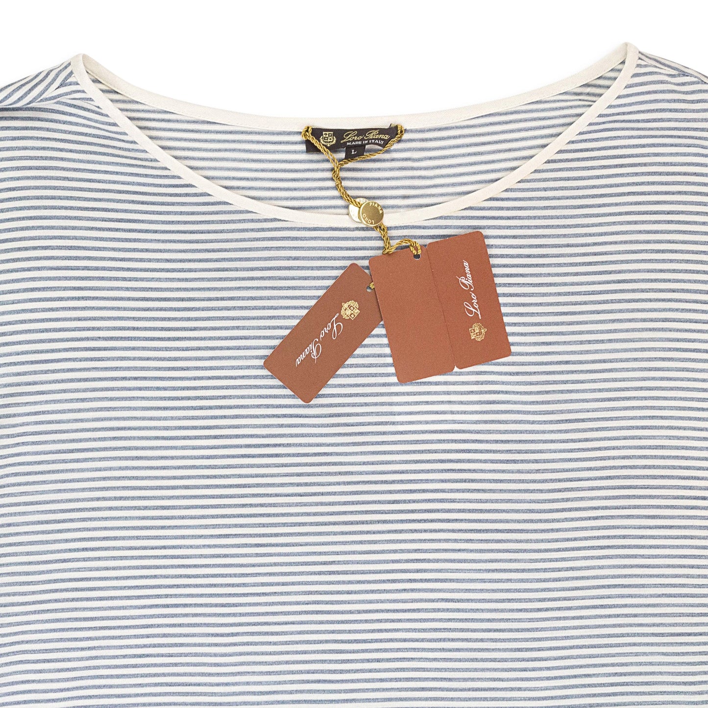 SILK STRIPED WHITE/GRAY BLOUSE