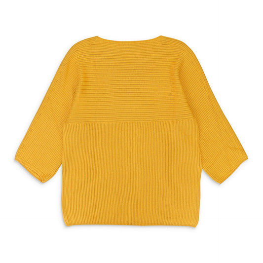 SCOOP NECK MUSTARD SWEATER