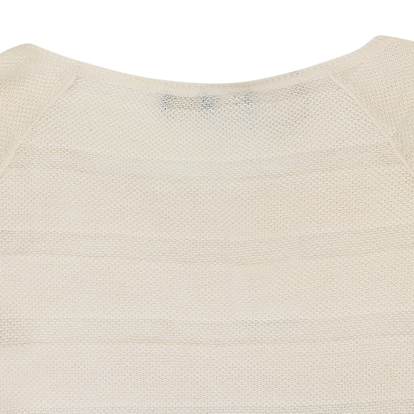 CASHMERE SCOOP NECK WHITE SWEATER