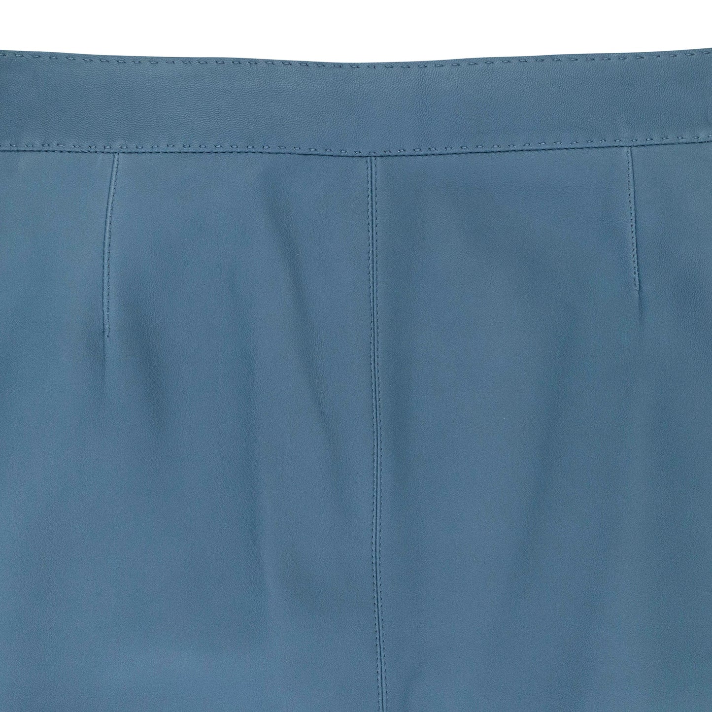 KNEE-LENGTH BLUE SKIRT