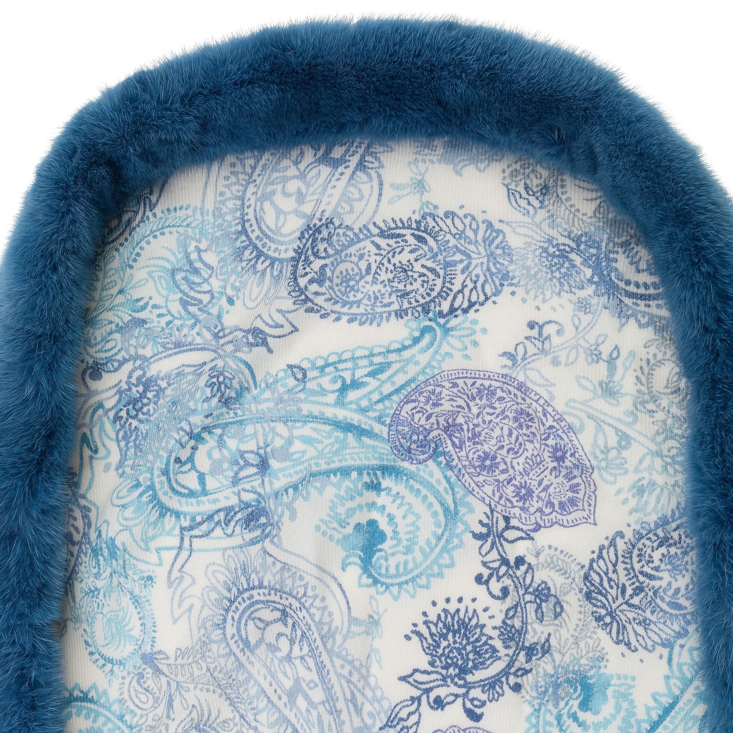 PAISLEY PRINT BLUE SHAWL