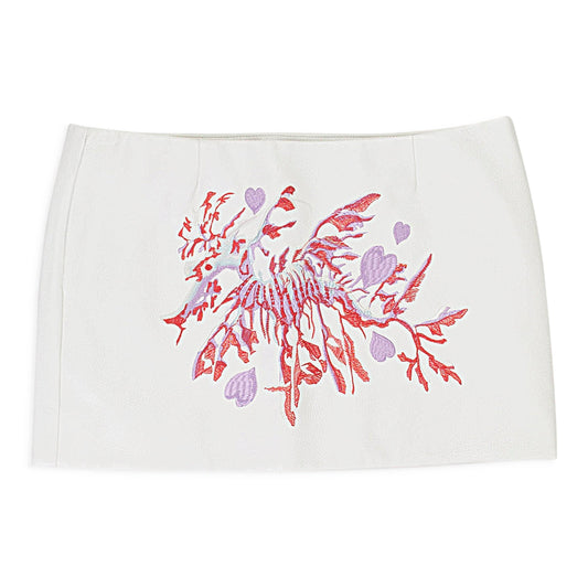 PALM WHITE SKIRT
