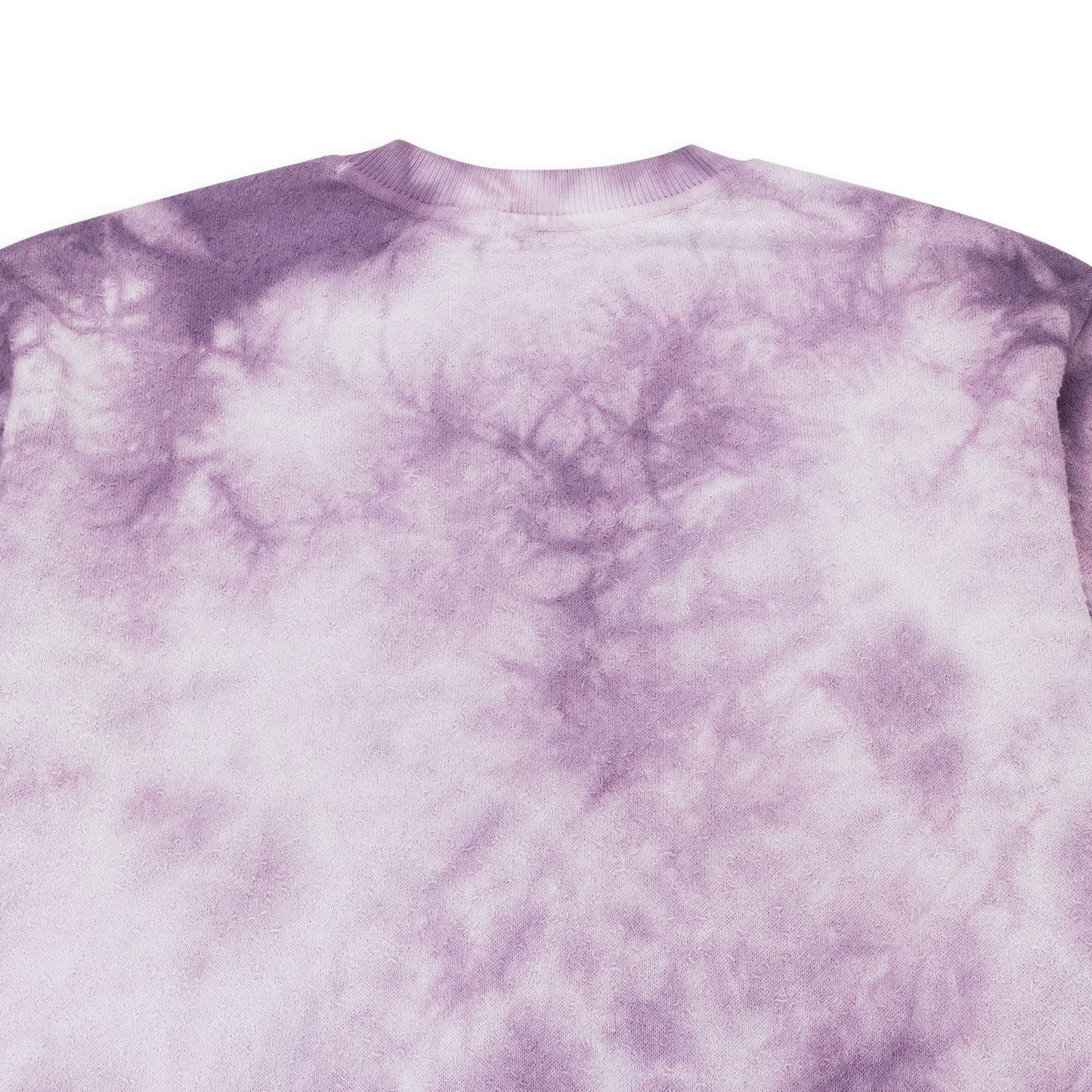 TIE DYE KNIT P/O PURPLE SWEATSHIRT