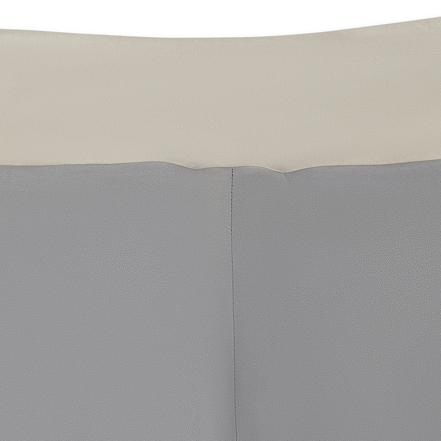 SATIN AND MUD DYED JERSEY SILVER SHORTS