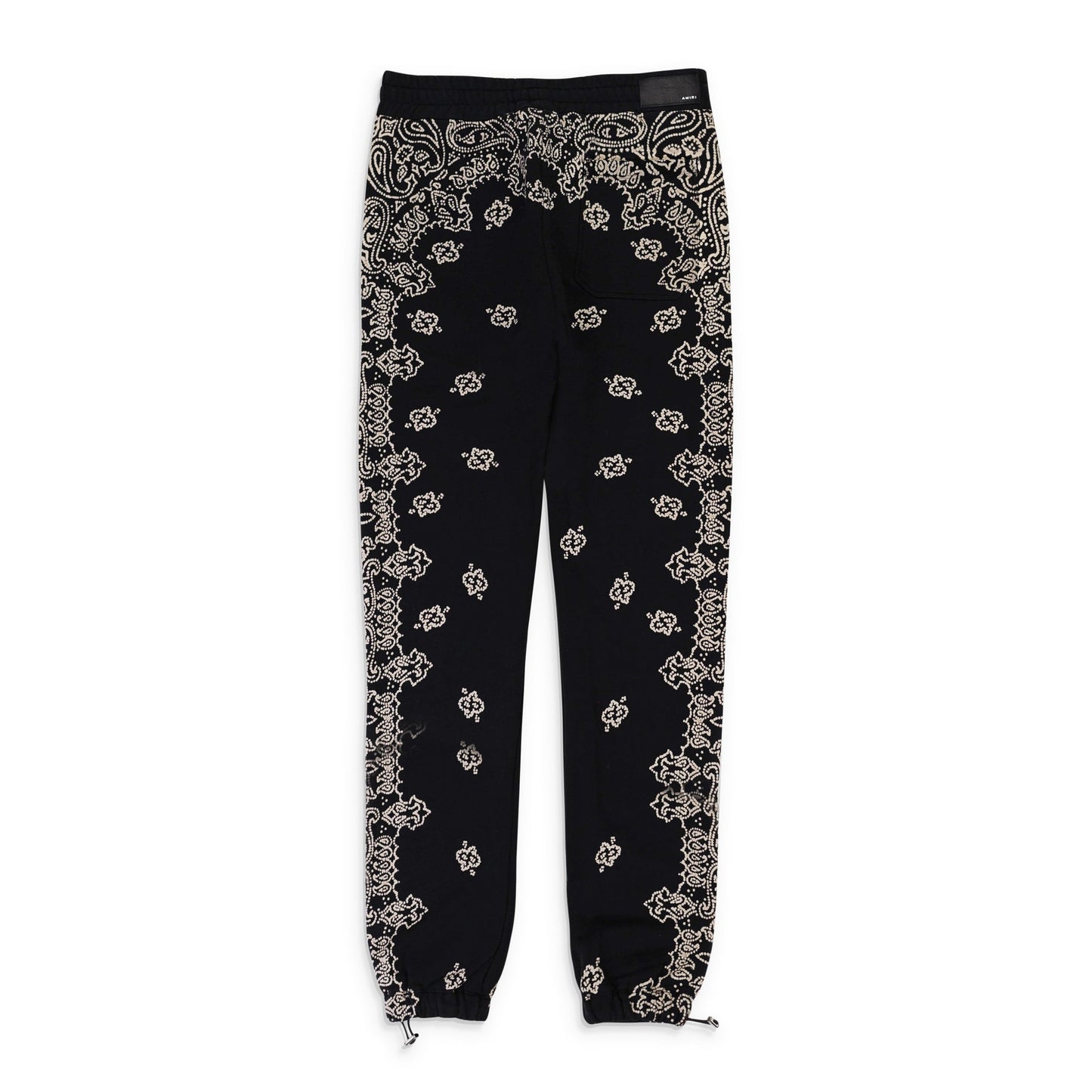 BANDANA BLEACH BLACK SWEATPANTS