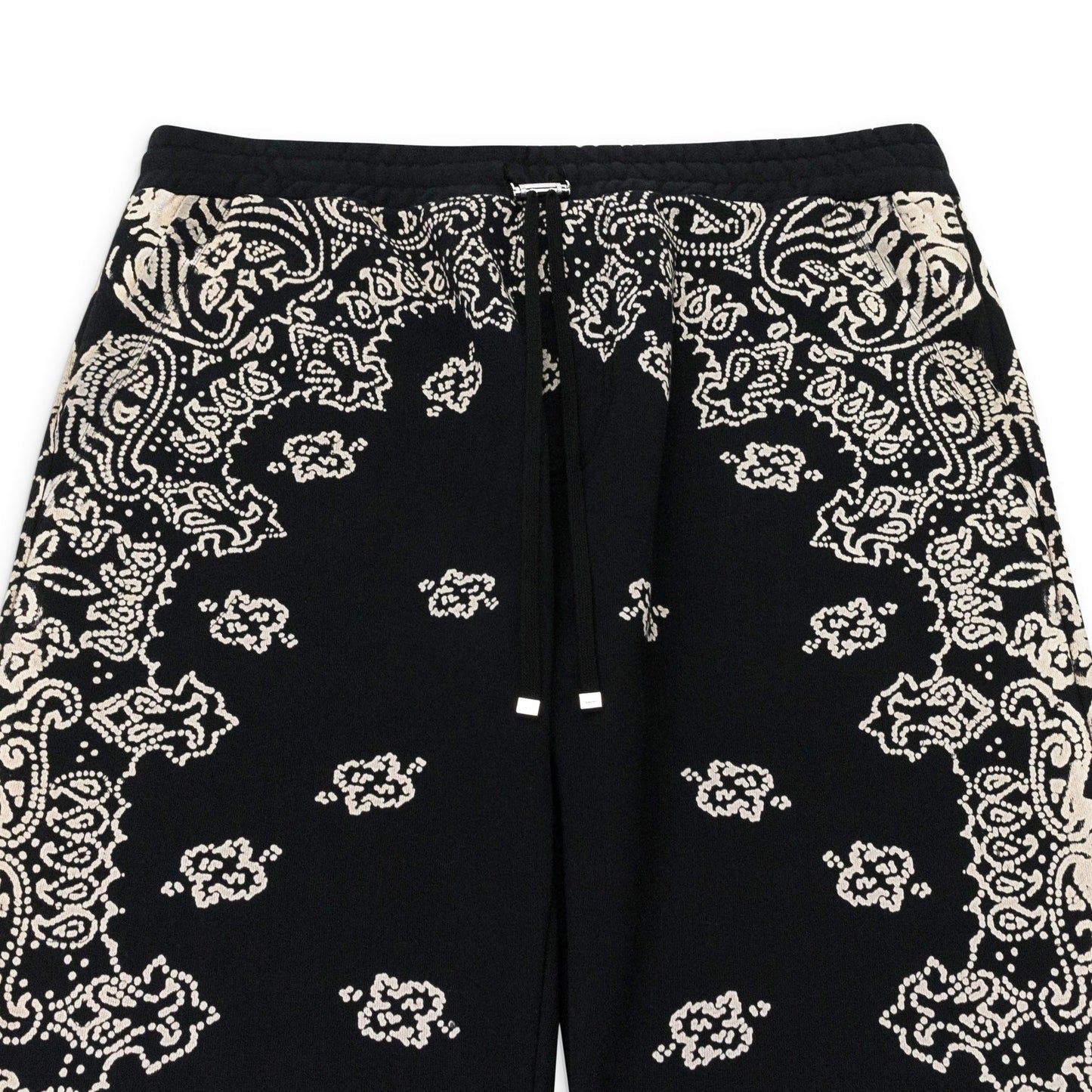BANDANA BLEACH BLACK SWEATPANTS