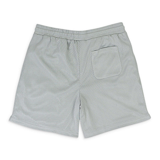 SCRIPT LOGO MESH GREY SHORTS