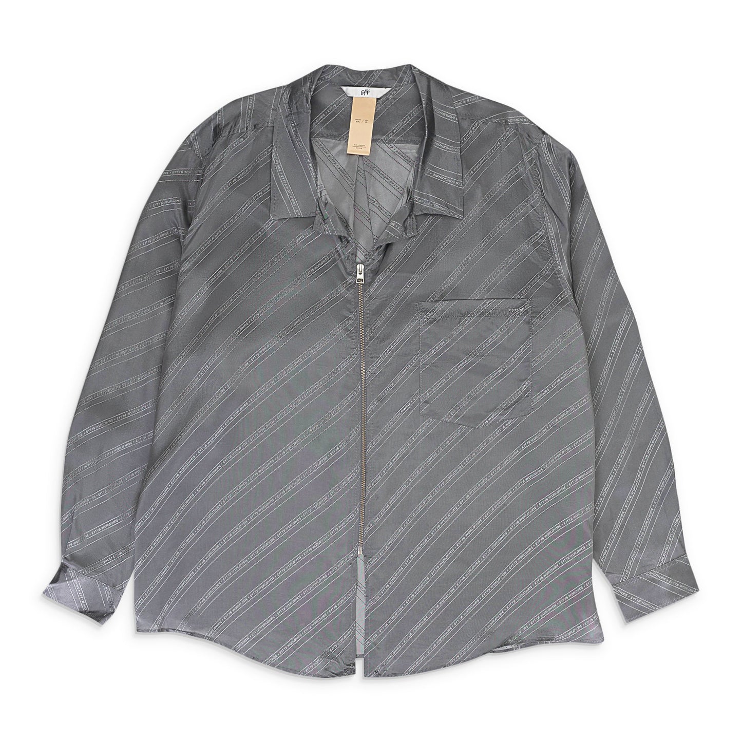 GREY MONOGRAM DAYTONA ZIP T-SHIRT