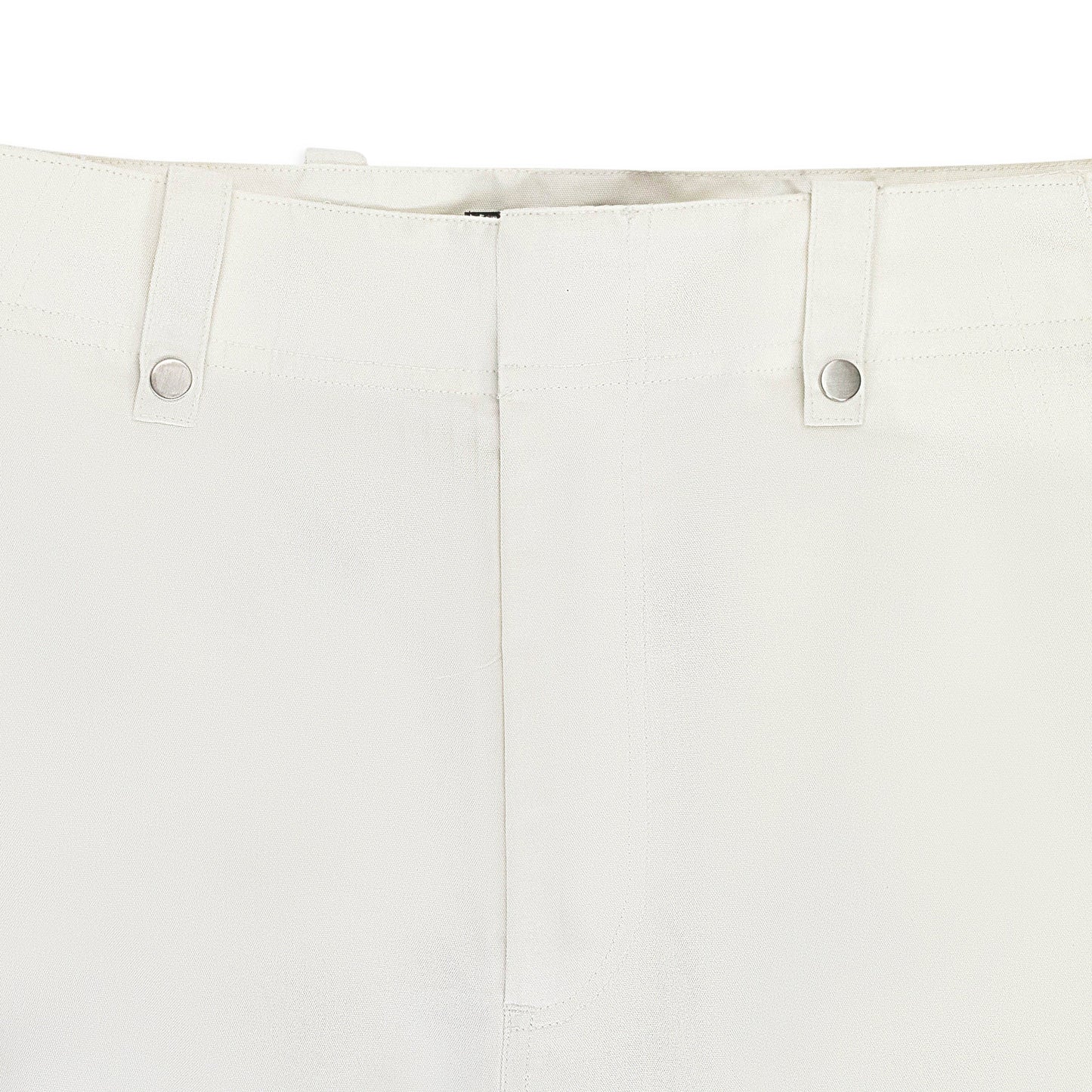 COTTON POLY CARGO OFF WHITE CARGO PANTS