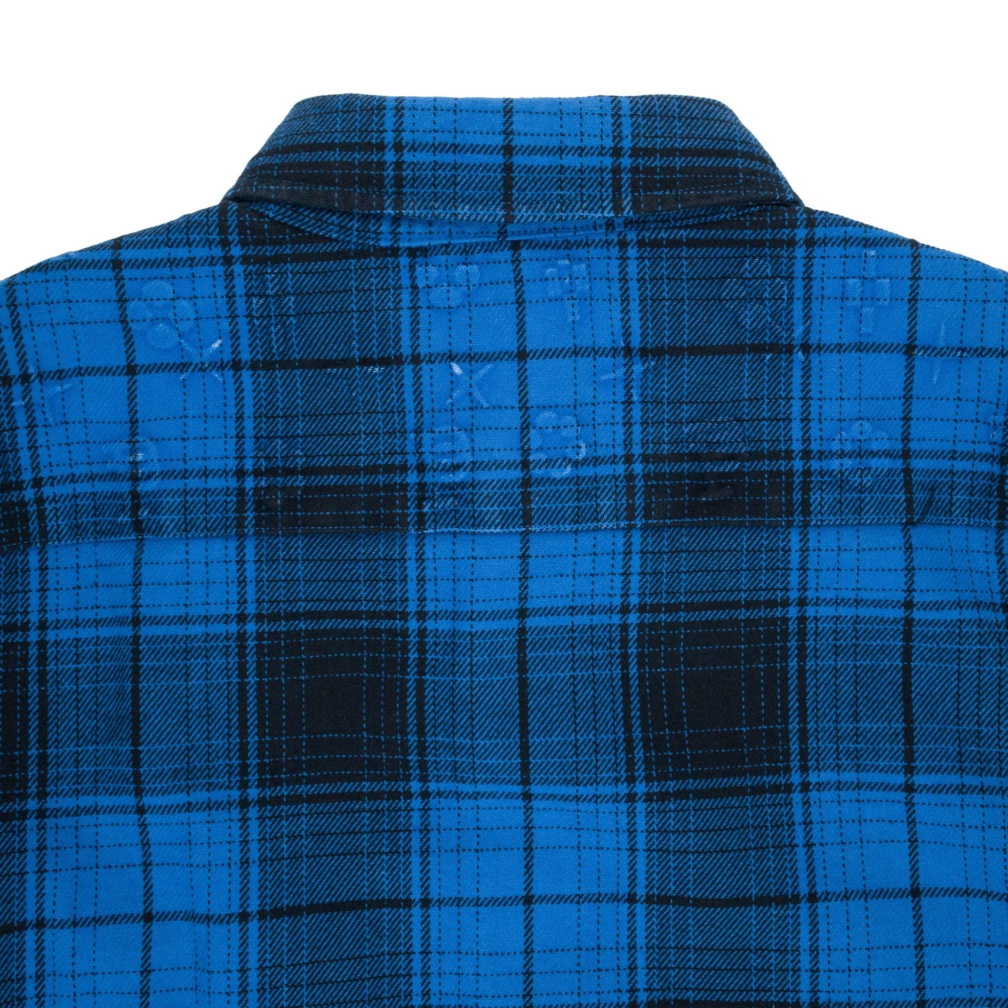 PLAID FLANNEL LS SHIRT BLUE CASUAL BUTTON-DOWN SHIRTS