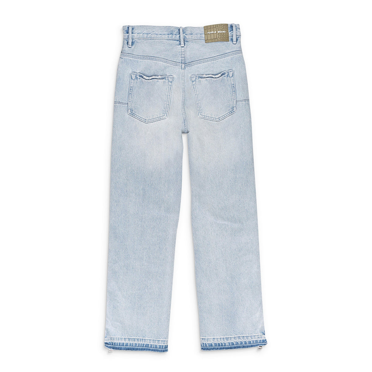 FULL SIDE ZIP LIGHT Indigo SKINNY JEANS