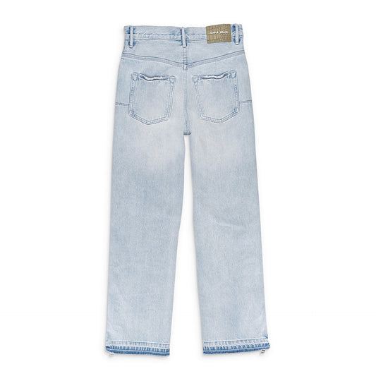 FULL SIDE ZIP LIGHT Indigo SKINNY JEANS