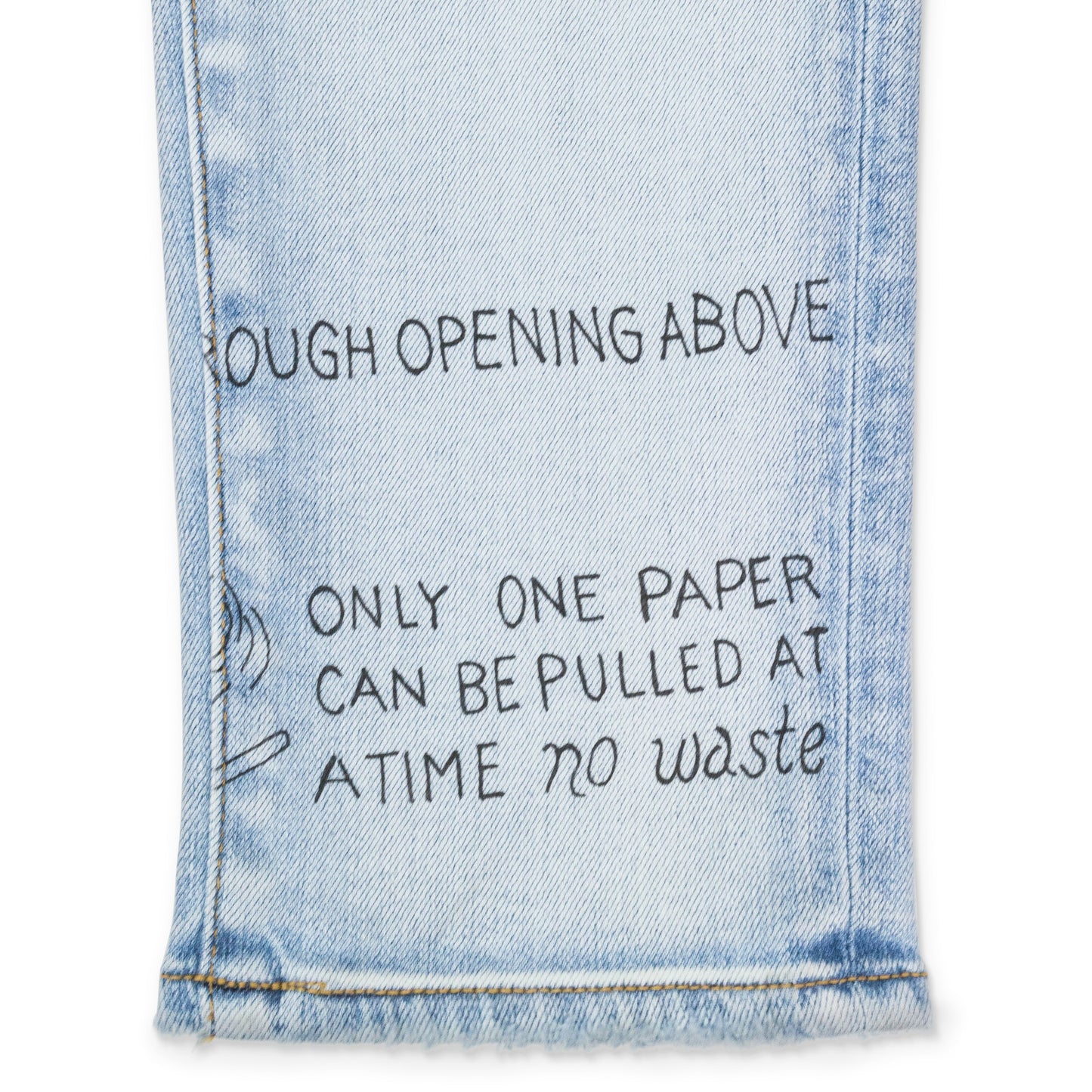 ZIG ZAG LIGHT INDIGO SKINNY JEANS