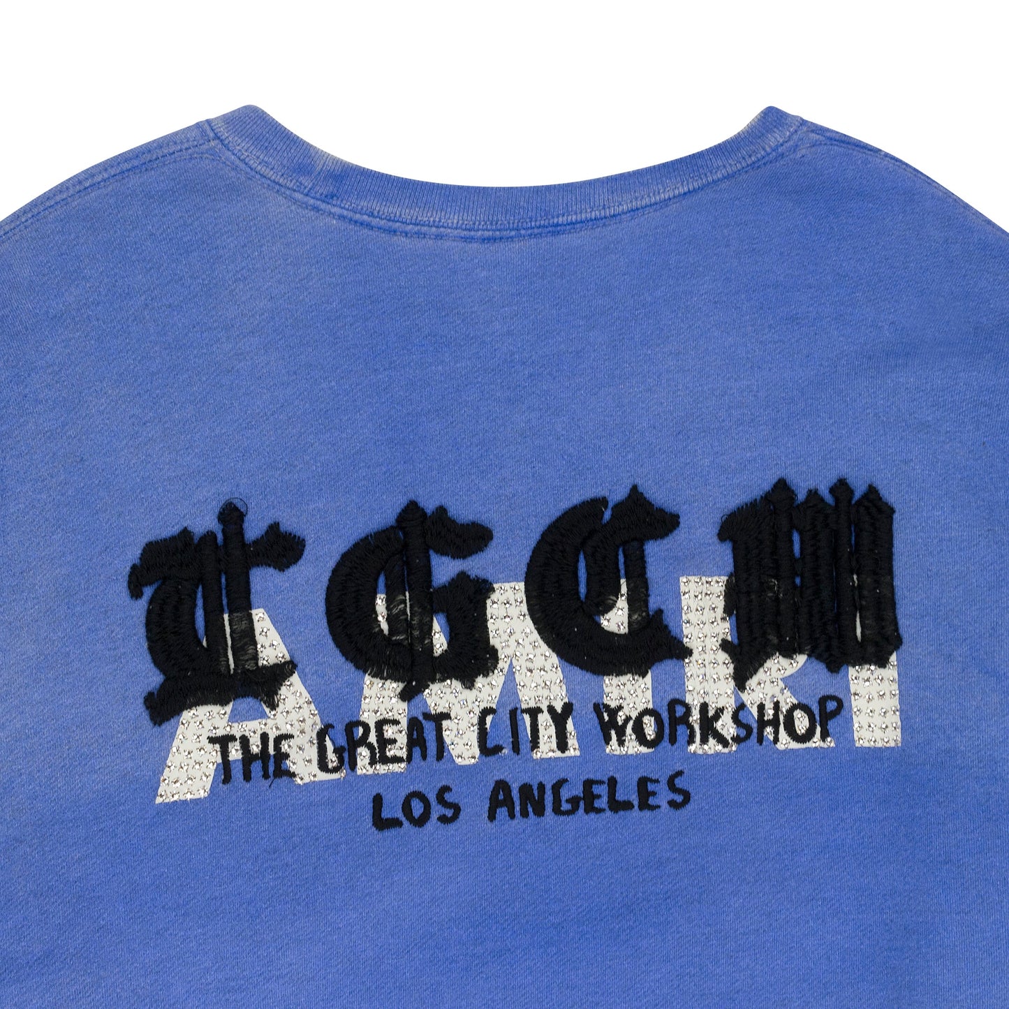 T.G.C.W. CRYSTAL KOI WAVE BLUE SWEATSHIRT