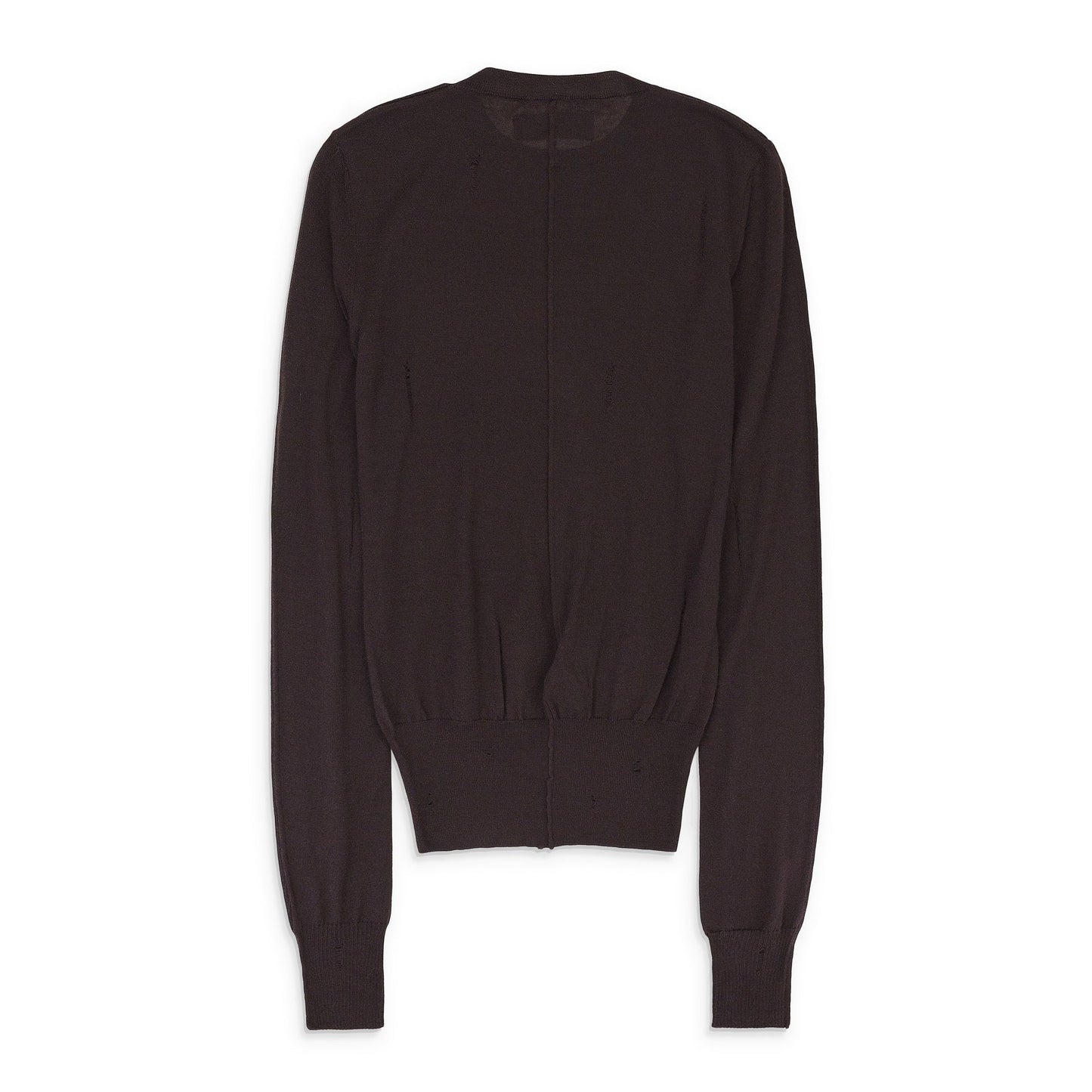 DISTRESSED CASHMERE BROWN JUMPER