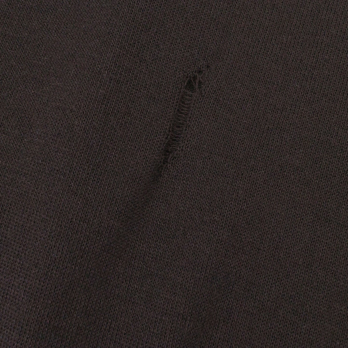 DISTRESSED CASHMERE BROWN JUMPER
