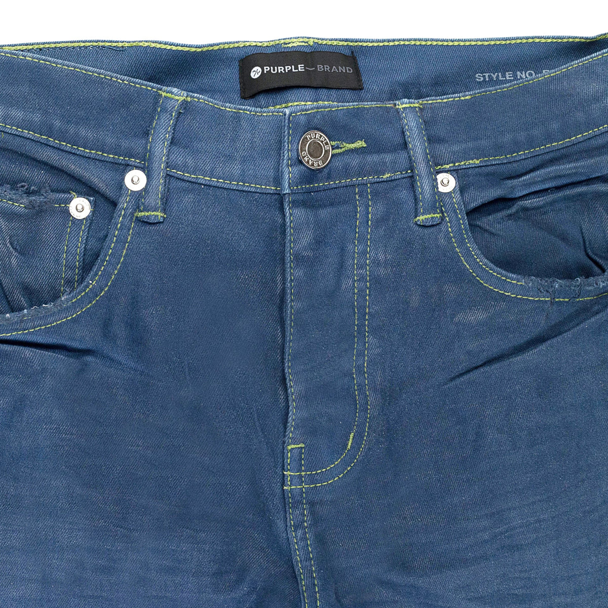 DEEP CONTRAST STITCH Blue SKINNY JEANS