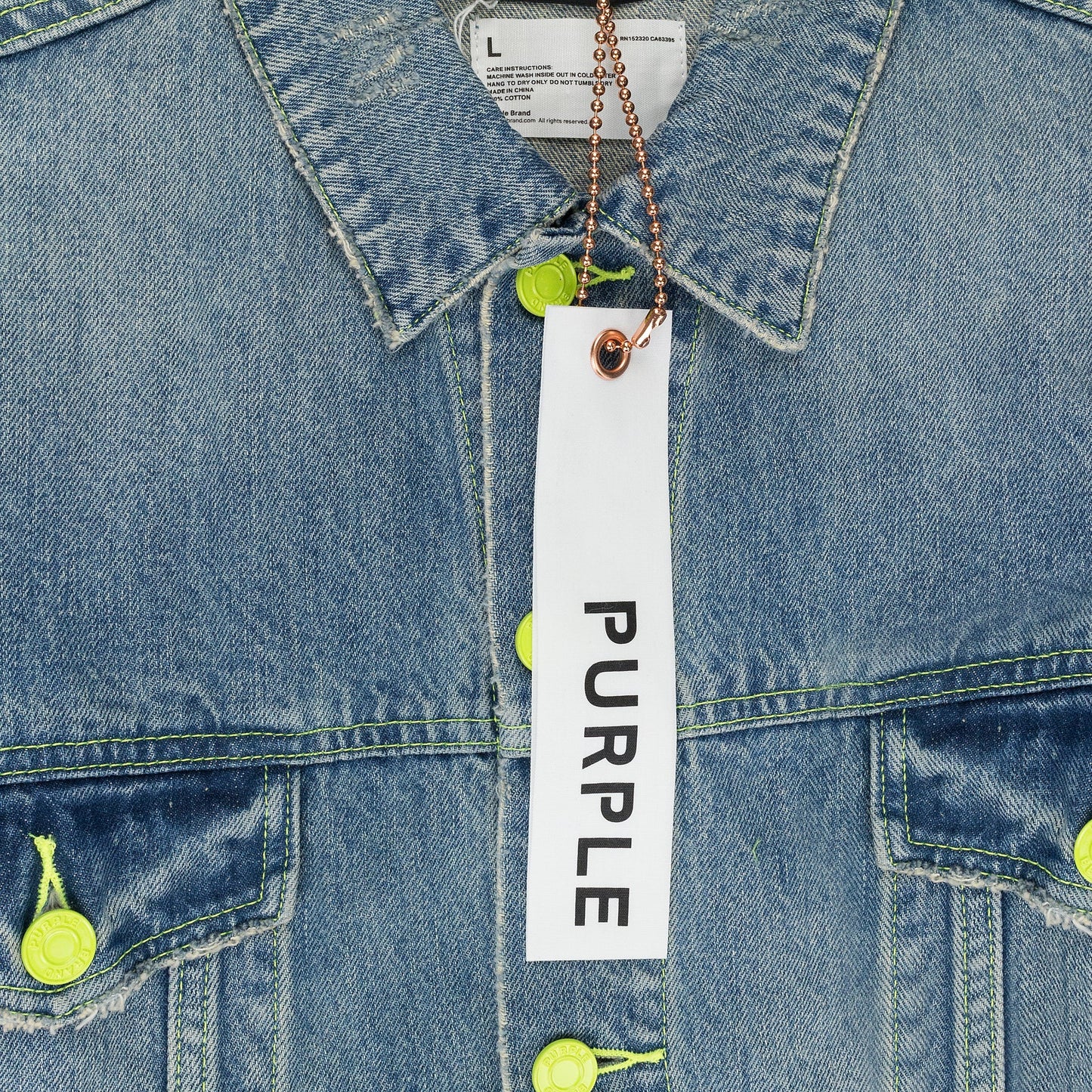 VINTAGE LIGHT NEON POP OVERSIZED JEAN JACKET Indigo DENIM JACKETS