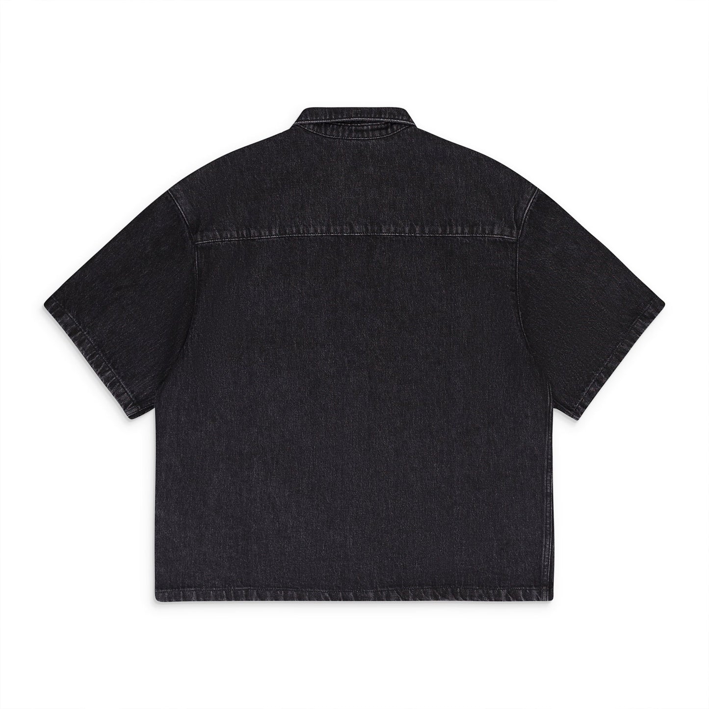 SS SHIRT JACKET BLACK DENIM JACKETS