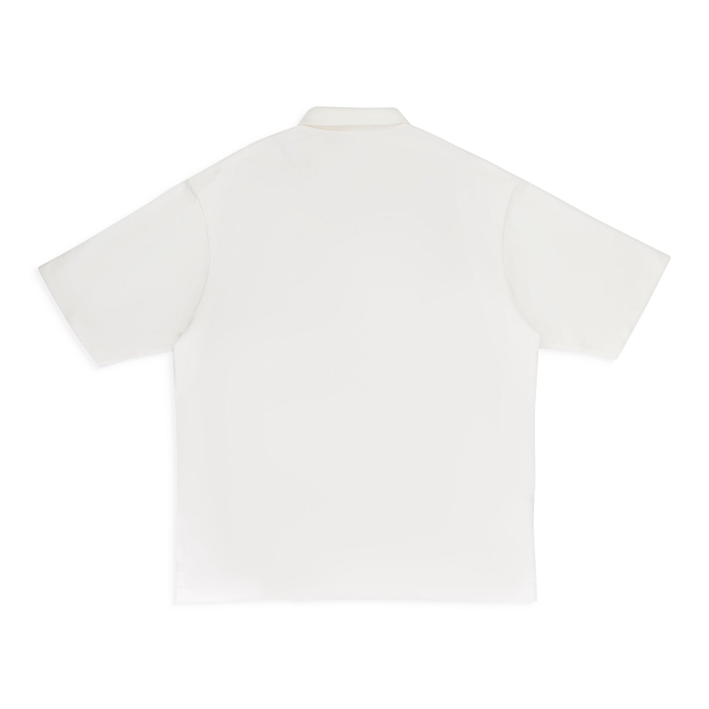 PIQUE OVERSIZED POLO WHITE POLO SHIRTS
