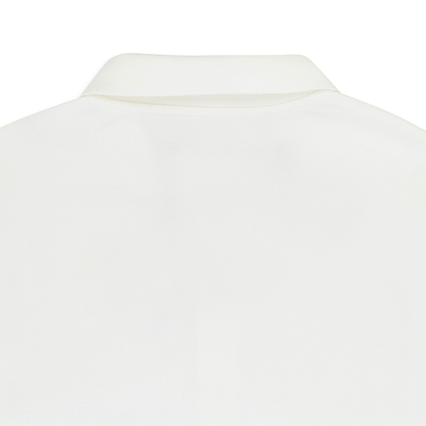 PIQUE OVERSIZED POLO WHITE POLO SHIRTS