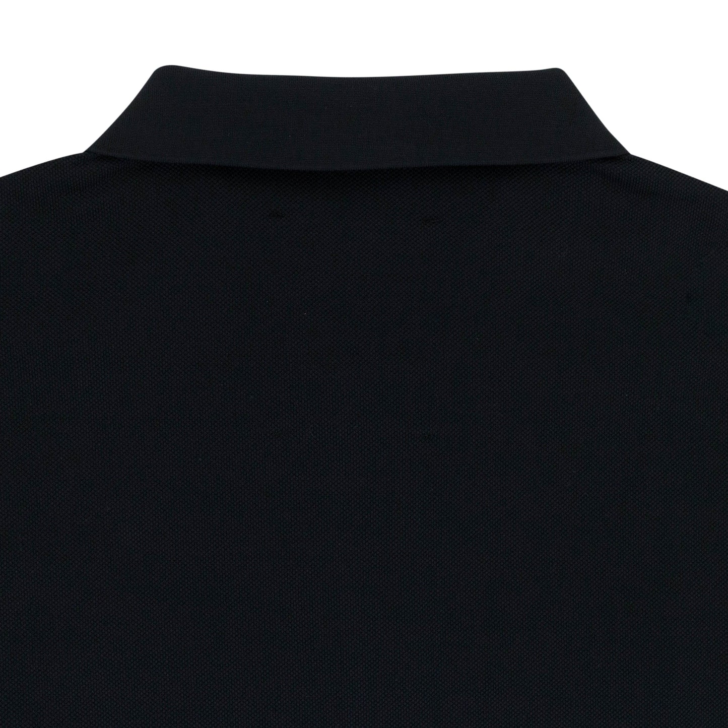 PIQUE OVERSIZED POLO BLACK POLO SHIRTS