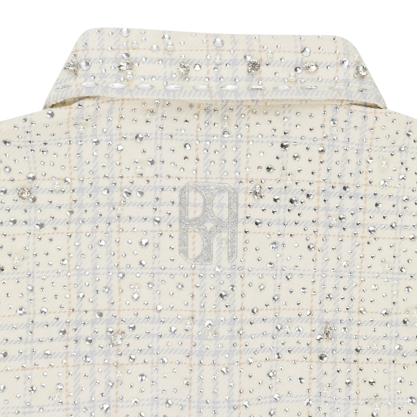 PEARL AND DIAMOND BEIGE BUTTON-DOWN SHIRT