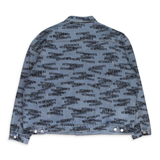 STAMPED LOGO DENIM JACKET