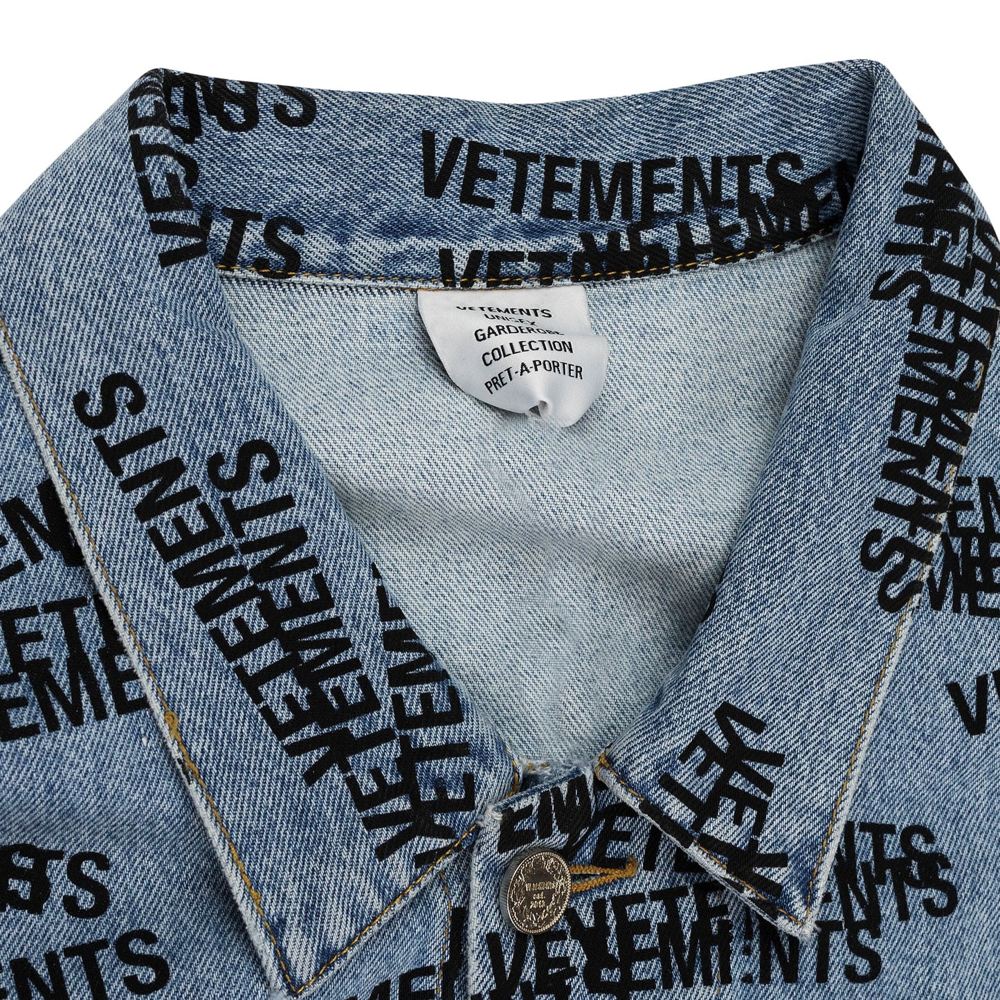 STAMPED LOGO DENIM JACKET