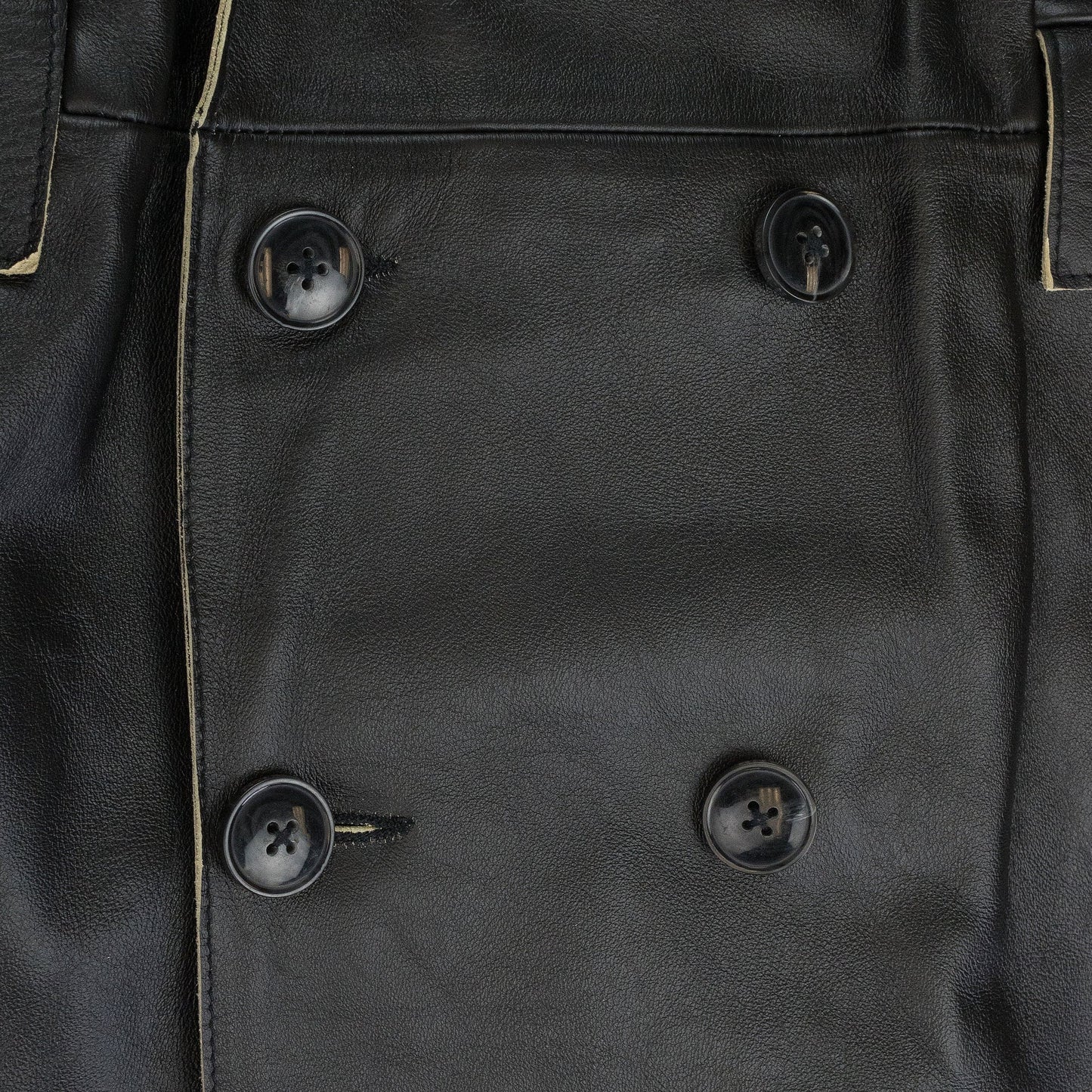 LEATHER DOUBLE BREASTED LEATHER JACKET