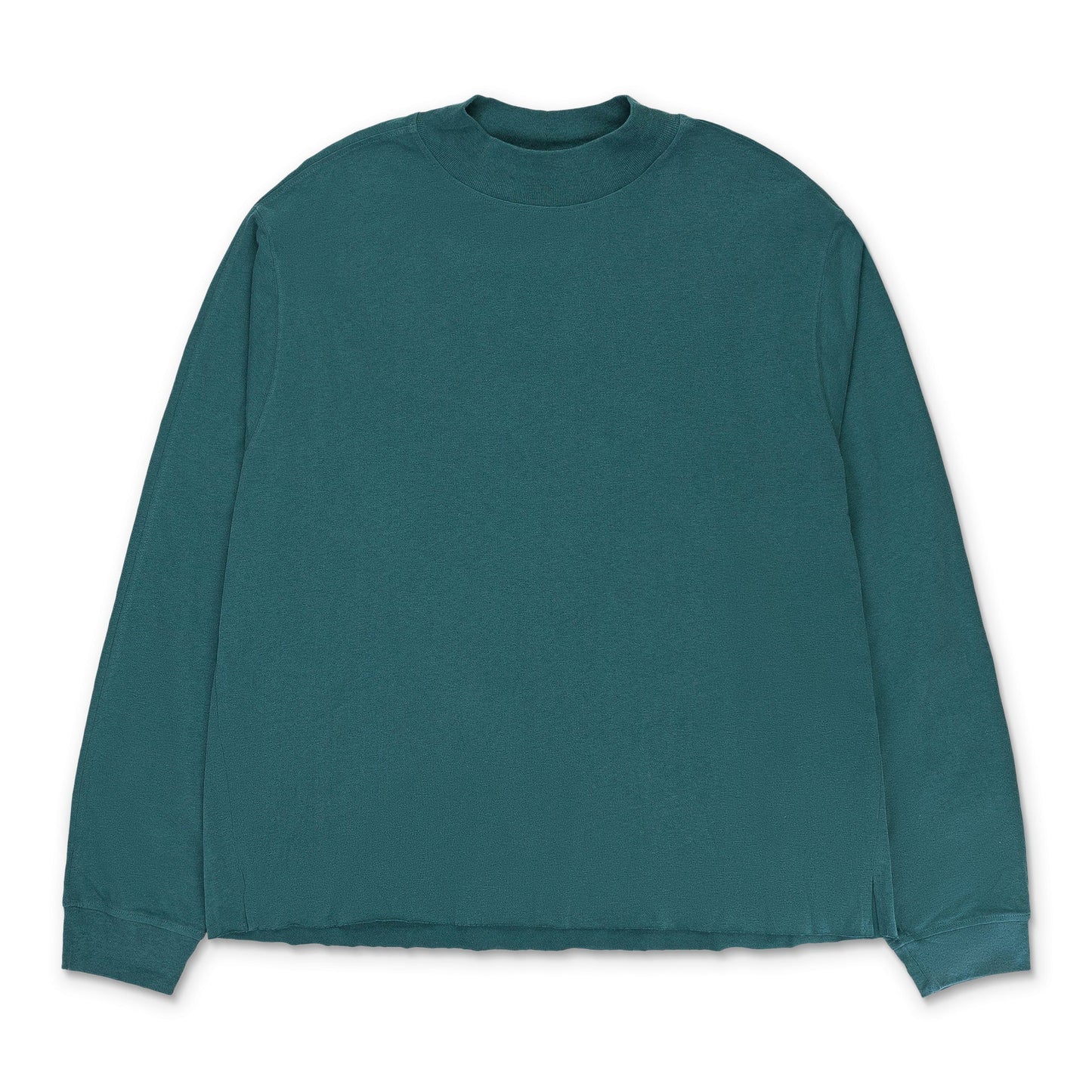 MOCK NECK L/S DEEP GREEN T-SHIRT
