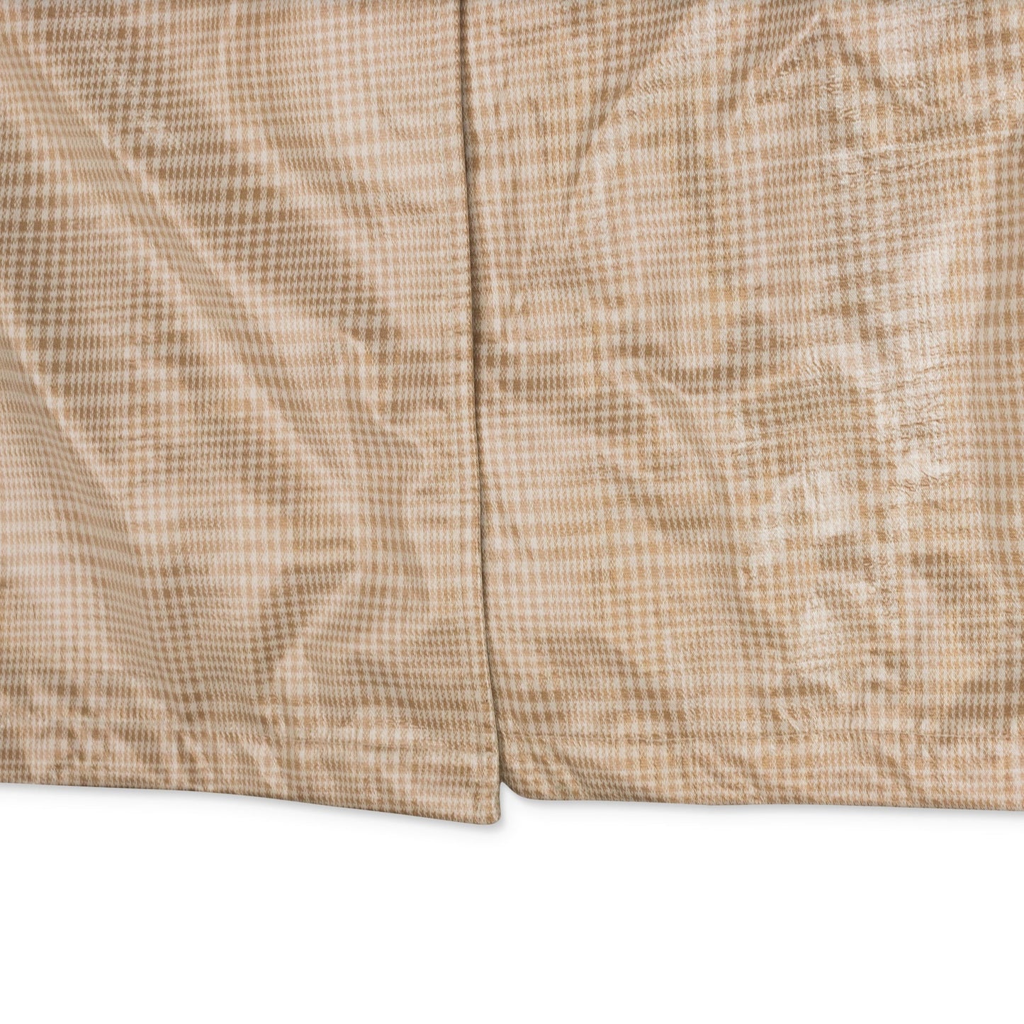 PLAID VINYL TAN TRENCH COAT
