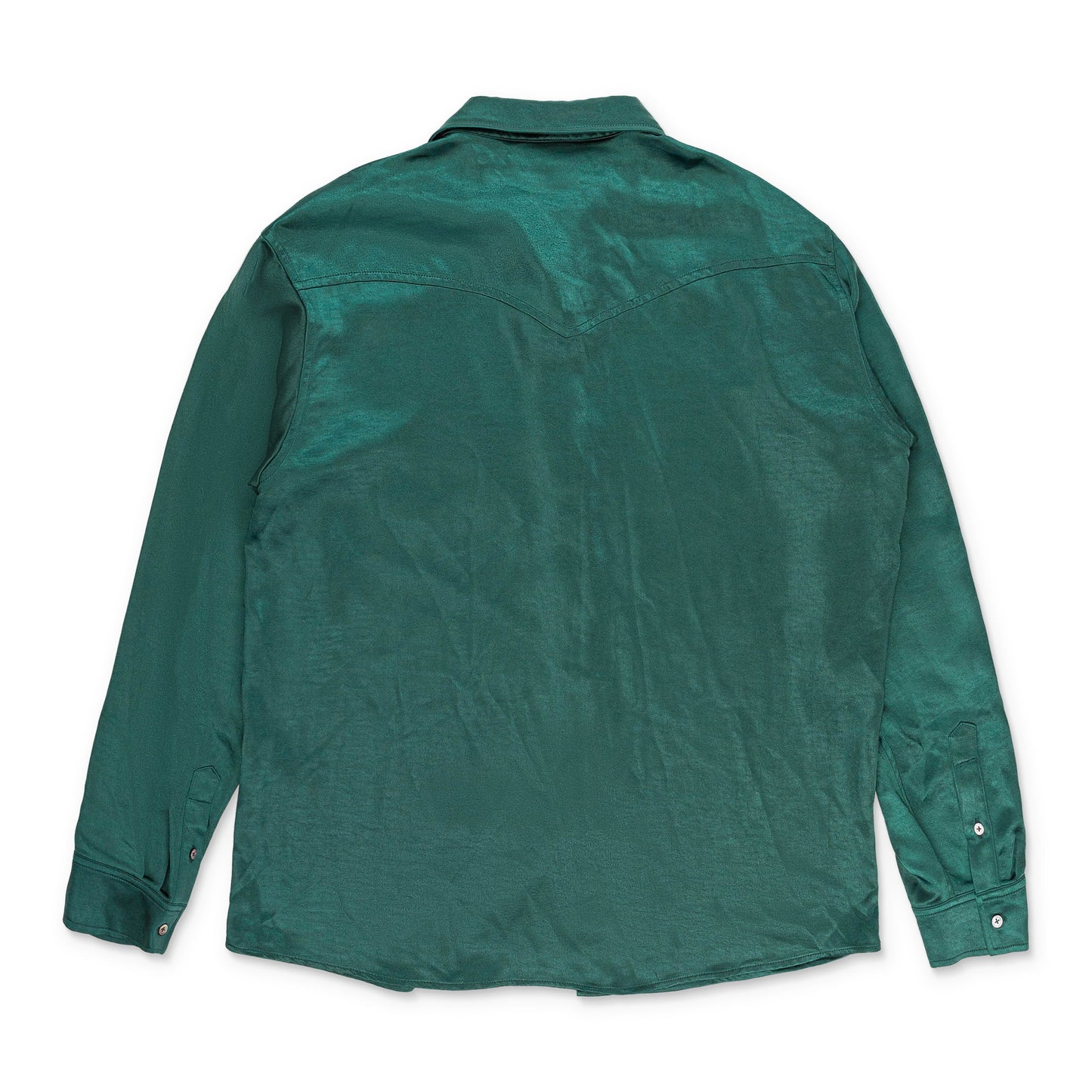 HUNTER WESTERN DETAIL GREEN BUTTON-DOWN SHIRT