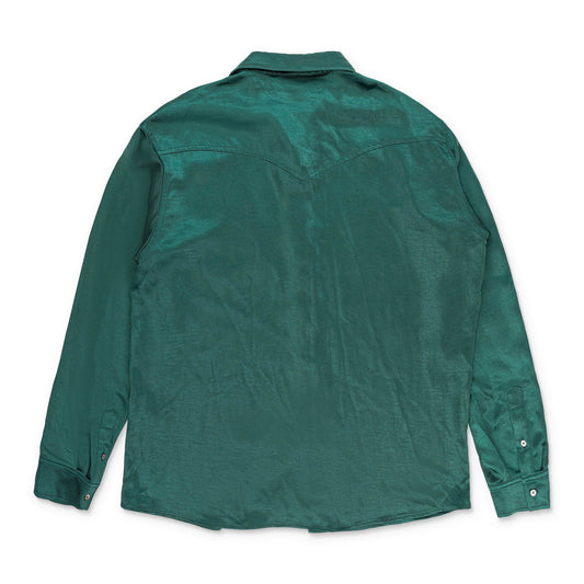 HUNTER WESTERN DETAIL GREEN BUTTON-DOWN SHIRT