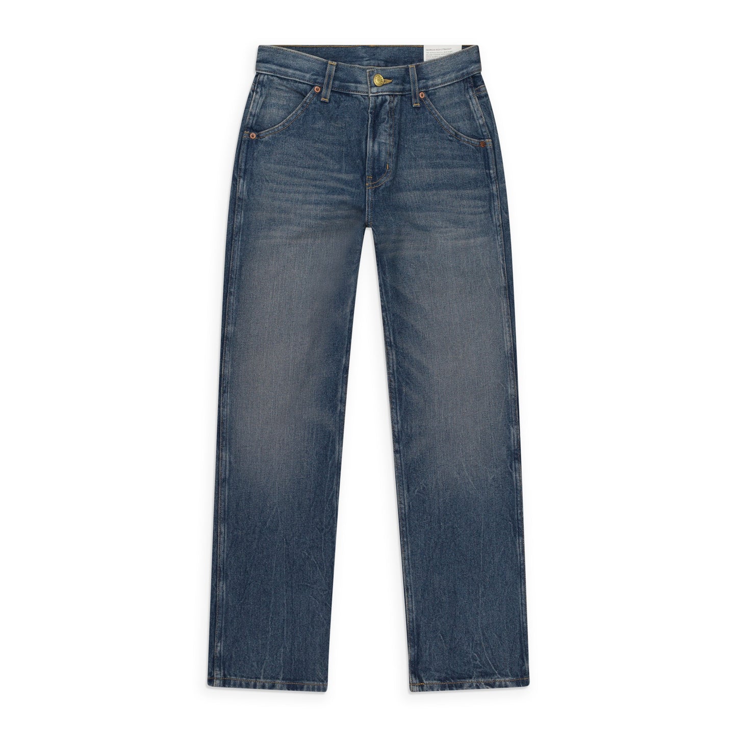 GEORGIA MID HIGH STRAIGHT BLUE STRAIGHT JEANS