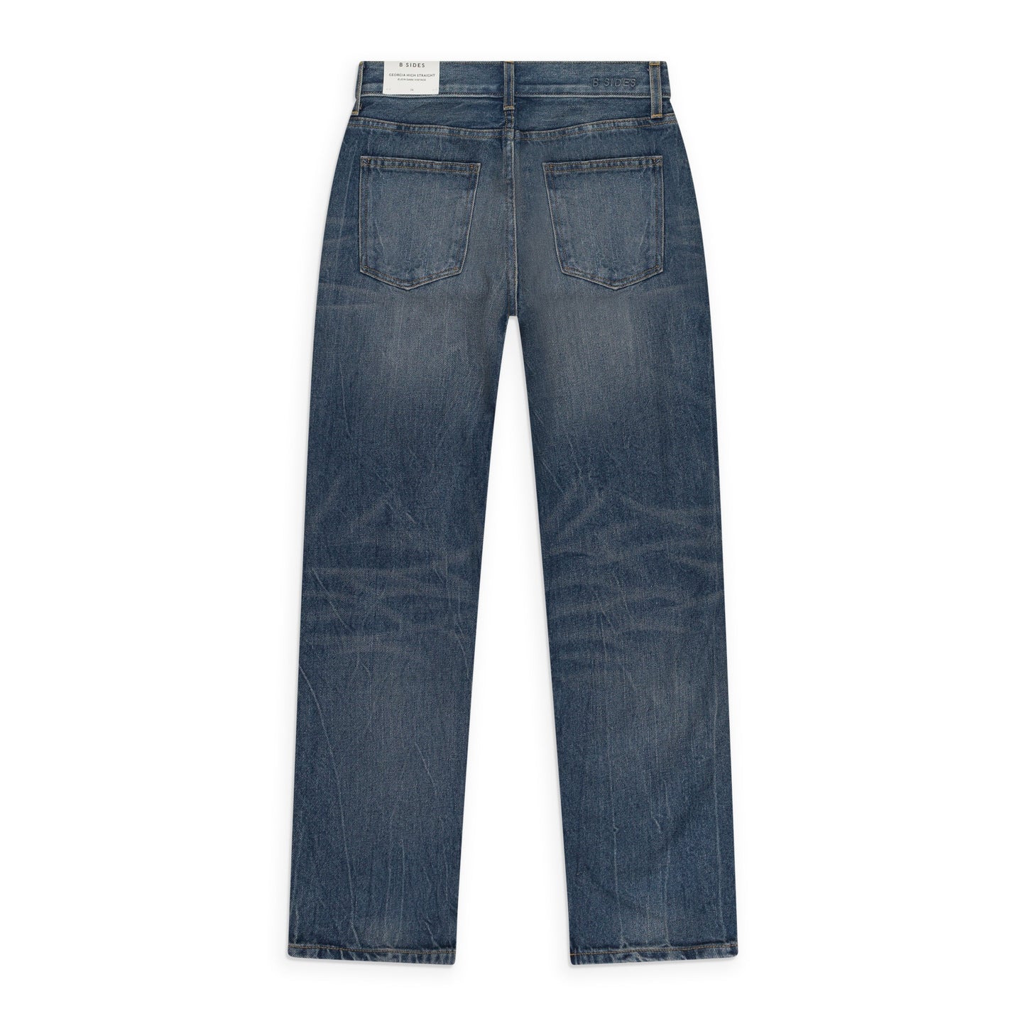 GEORGIA MID HIGH STRAIGHT BLUE STRAIGHT JEANS