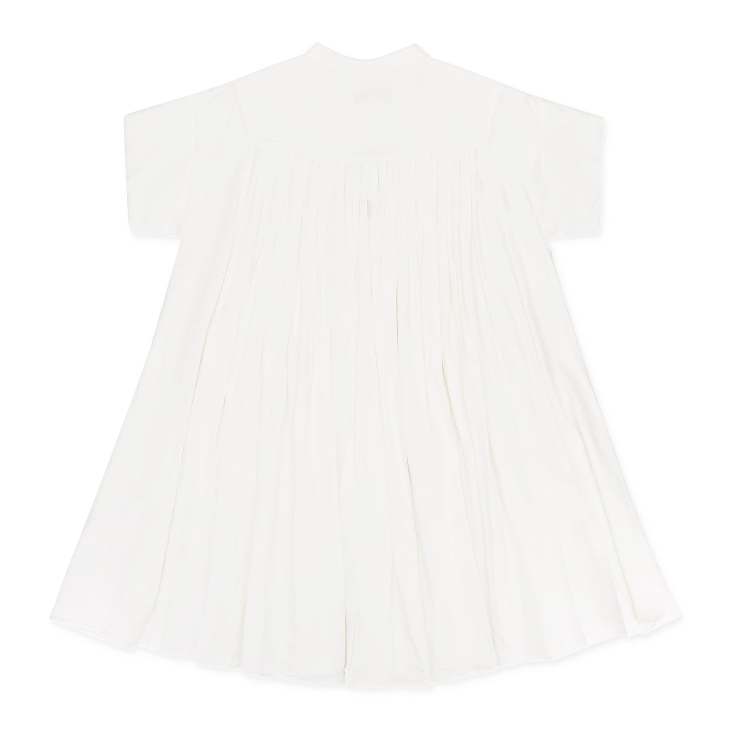 PLEATED WHITE DRESS