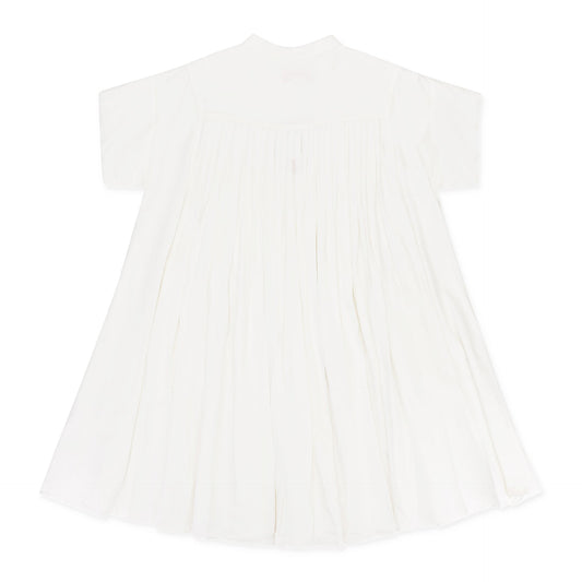 PLEATED WHITE DRESS
