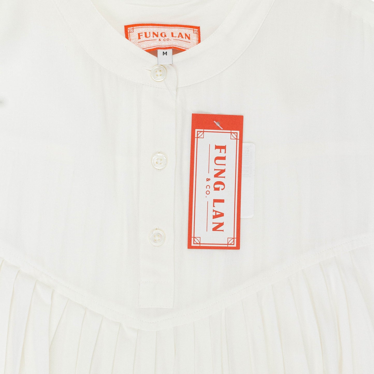 PLEATED WHITE DRESS