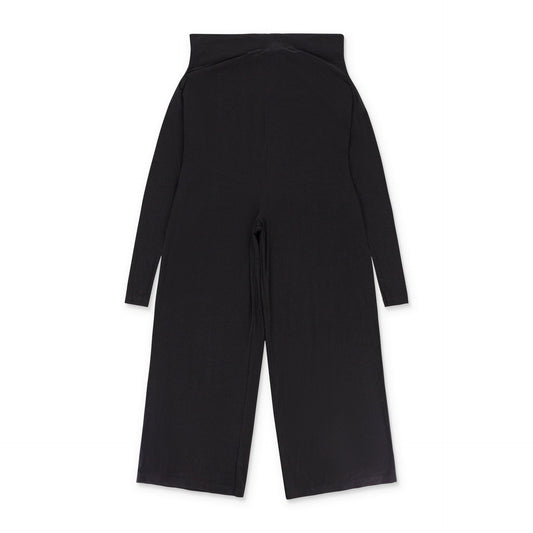 TIE FRONT ALL IN ONE STAPLESS BLACK JUMPSUITS & ROMPERS